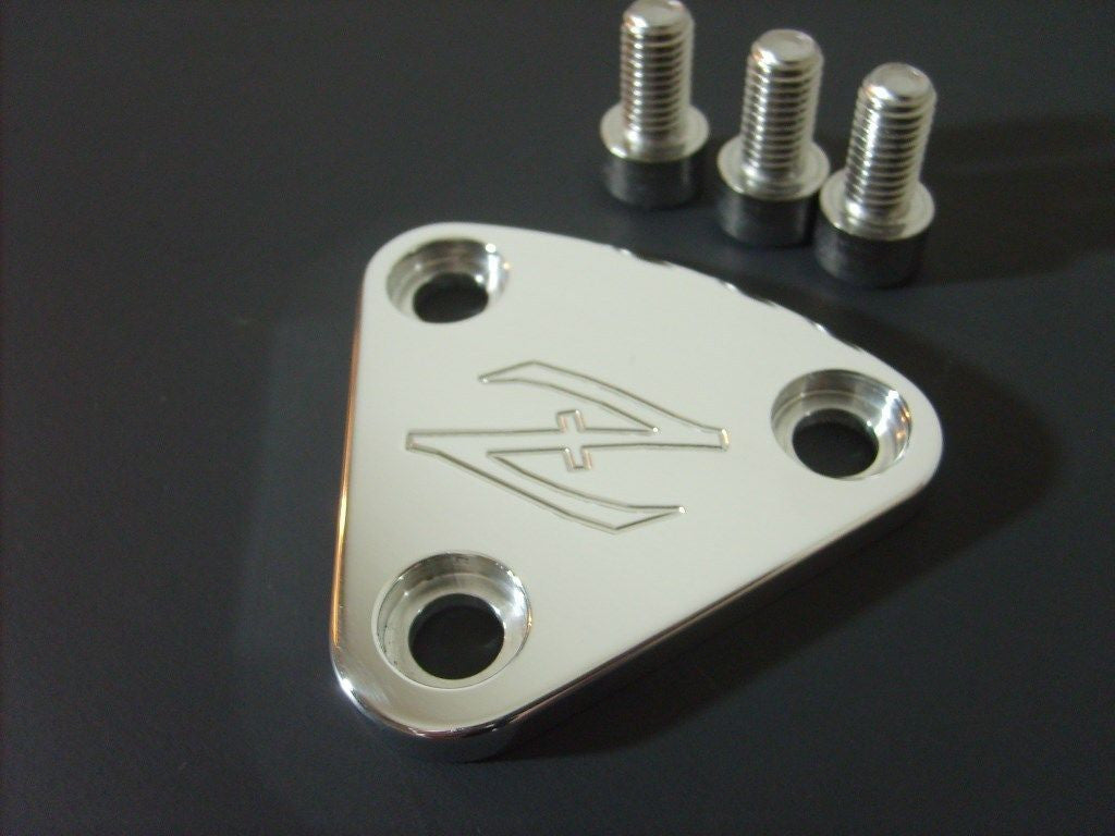 Billet Z Logo Fuel Pump Block Off Plate 70-83 Polished Datsun 240Z 280Z 280ZX