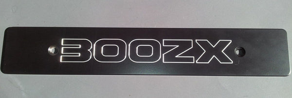 Billet 90-96 300ZX Logo 99 Jspec Bumper License Plate Cover Z32 JDM Z