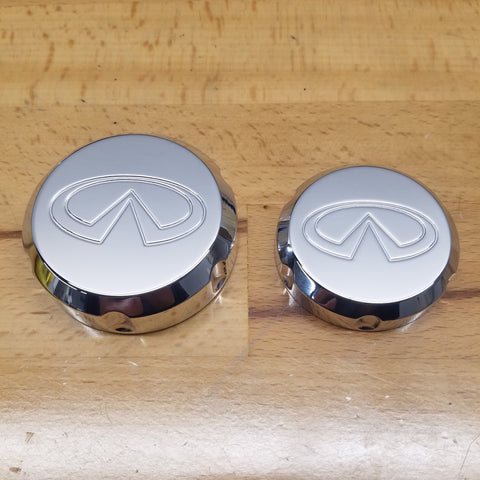 03 and up Infiniti Brake and Clutch Cap Set - Polished