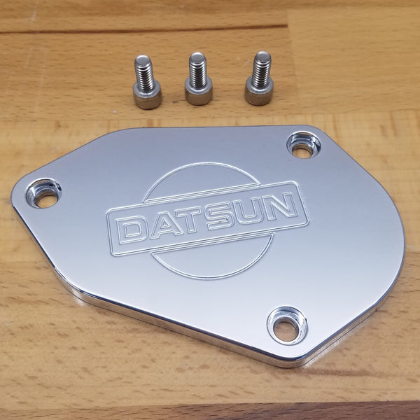 L Series Timing Cover Plate Choice of Z or Datsun Logo