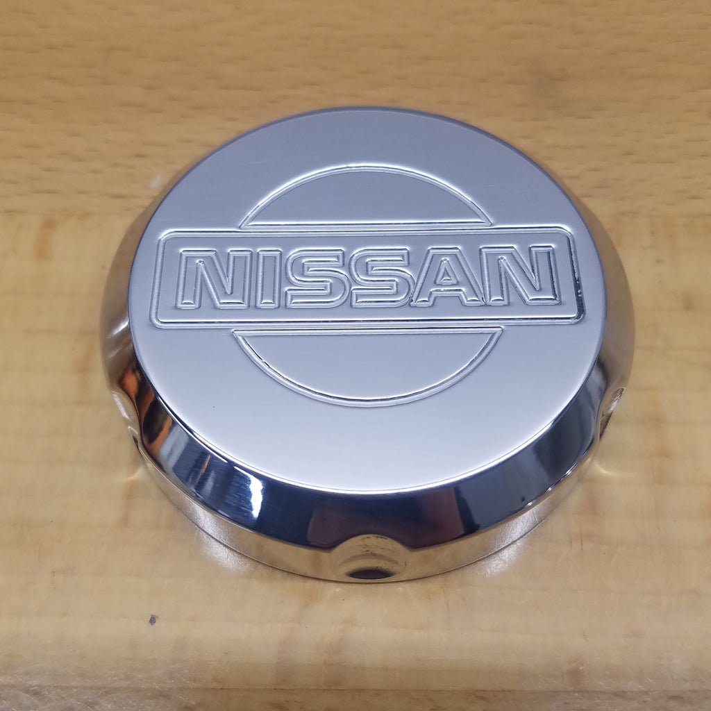 Polished Billet Old Nissan Logo Clutch Cap Cover