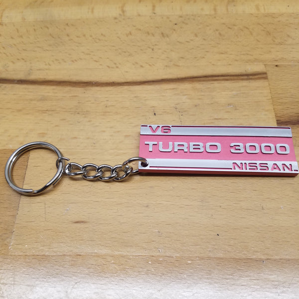 Billet Turbo 3000 Plenum Cover Logo Key Chain 84-89 300ZX Z31 Z VG30 V6