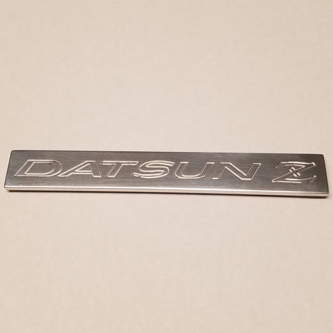 Discontinued Polished 70-78 Datsun Z Logo Dash or Glove Box Emblem