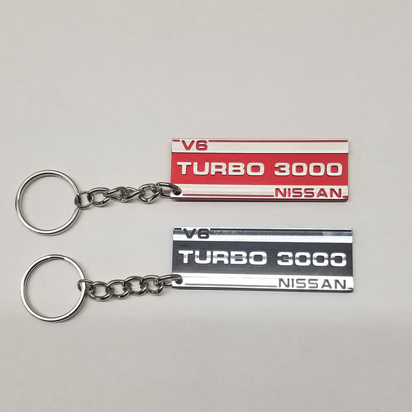 Billet Turbo 3000 Plenum Cover Logo Key Chain 84-89 300ZX Z31 Z VG30 V6