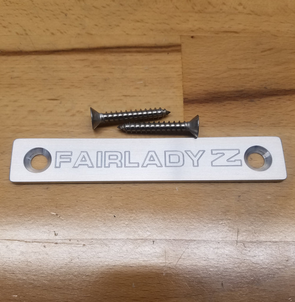 Brushed Z31 Style Fairlady Logo Center Console Emblem